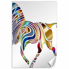 Horse Equine Psychedelic Abstract Canvas 24  X 36  by Simbadda