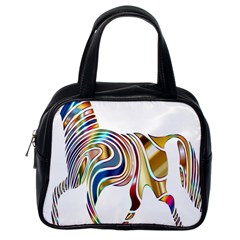 Horse Equine Psychedelic Abstract Classic Handbags (one Side) by Simbadda