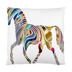 Horse Equine Psychedelic Abstract Standard Cushion Case (one Side) by Simbadda