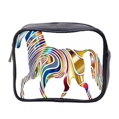 Horse Equine Psychedelic Abstract Mini Toiletries Bag 2-side by Simbadda