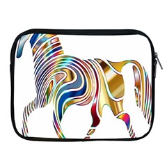 Horse Equine Psychedelic Abstract Apple Ipad 2/3/4 Zipper Cases by Simbadda