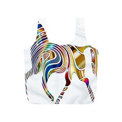 Horse Equine Psychedelic Abstract Full Print Recycle Bags (s)  by Simbadda