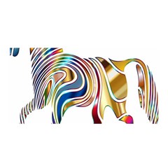 Horse Equine Psychedelic Abstract Satin Wrap by Simbadda