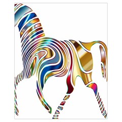 Horse Equine Psychedelic Abstract Drawstring Bag (small) by Simbadda