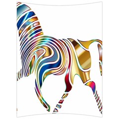 Horse Equine Psychedelic Abstract Back Support Cushion by Simbadda