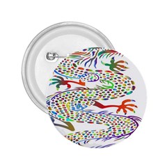 Dragon Asian Mythical Colorful 2 25  Buttons by Simbadda