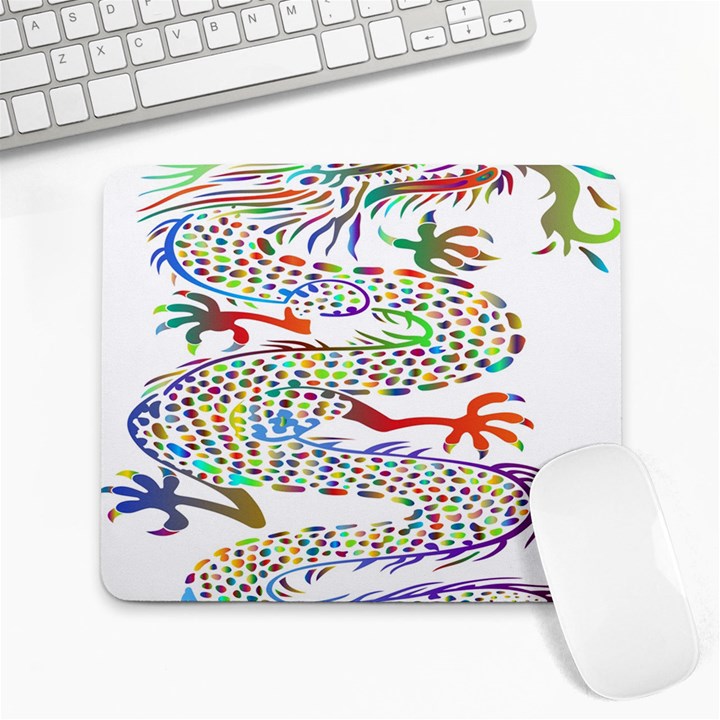 Dragon Asian Mythical Colorful Large Mousepads