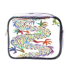 Dragon Asian Mythical Colorful Mini Toiletries Bags by Simbadda