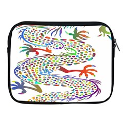 Dragon Asian Mythical Colorful Apple Ipad 2/3/4 Zipper Cases by Simbadda