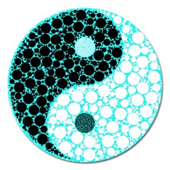 Yin Yang Eastern Asian Philosophy Magnet 5  (round) by Simbadda