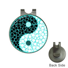 Yin Yang Eastern Asian Philosophy Hat Clips With Golf Markers by Simbadda