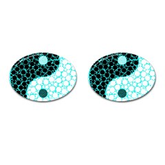 Yin Yang Eastern Asian Philosophy Cufflinks (oval) by Simbadda