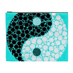 Yin Yang Eastern Asian Philosophy Cosmetic Bag (xl) by Simbadda