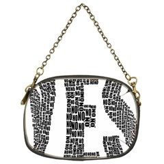 Yes No Typography Type Text Words Chain Purses (one Side)  by Simbadda