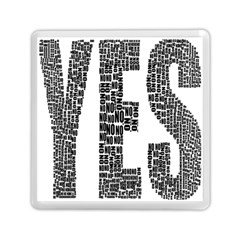 Yes No Typography Type Text Words Memory Card Reader (square)  by Simbadda