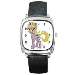 Unicorn Narwhal Mythical One Horned Square Metal Watch by Simbadda