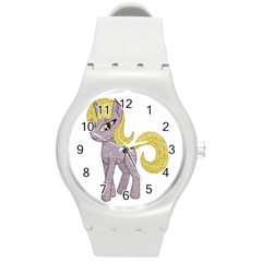 Unicorn Narwhal Mythical One Horned Round Plastic Sport Watch (m) by Simbadda