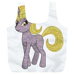 Unicorn Narwhal Mythical One Horned Full Print Recycle Bags (l)  by Simbadda