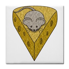 Cheese Rat Mouse Mice Food Cheesy Tile Coasters by Simbadda