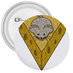 Cheese Rat Mouse Mice Food Cheesy 3  Buttons by Simbadda