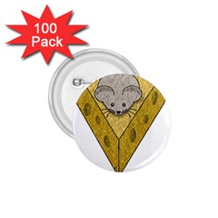 Cheese Rat Mouse Mice Food Cheesy 1 75  Buttons (100 Pack)  by Simbadda