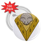 Cheese Rat Mouse Mice Food Cheesy 2.25  Buttons (100 pack)  Front