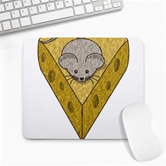 Cheese Rat Mouse Mice Food Cheesy Large Mousepads by Simbadda