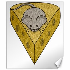 Cheese Rat Mouse Mice Food Cheesy Canvas 8  X 10  by Simbadda