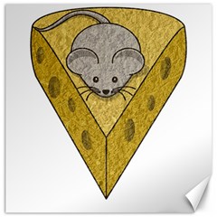 Cheese Rat Mouse Mice Food Cheesy Canvas 16  X 16   by Simbadda