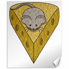 Cheese Rat Mouse Mice Food Cheesy Canvas 16  X 20   by Simbadda