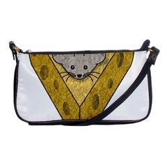 Cheese Rat Mouse Mice Food Cheesy Shoulder Clutch Bags by Simbadda