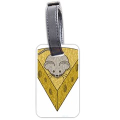 Cheese Rat Mouse Mice Food Cheesy Luggage Tags (one Side)  by Simbadda