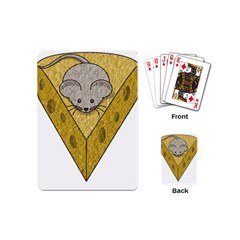 Cheese Rat Mouse Mice Food Cheesy Playing Cards (mini)  by Simbadda