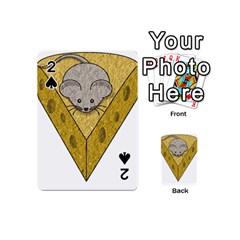 Cheese Rat Mouse Mice Food Cheesy Playing Cards 54 (mini)  by Simbadda