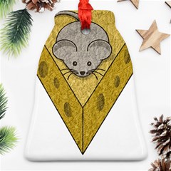 Cheese Rat Mouse Mice Food Cheesy Bell Ornament (two Sides) by Simbadda