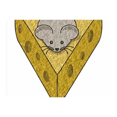 Cheese Rat Mouse Mice Food Cheesy Double Sided Flano Blanket (mini)  by Simbadda