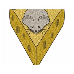 Cheese Rat Mouse Mice Food Cheesy Double Sided Flano Blanket (medium)  by Simbadda