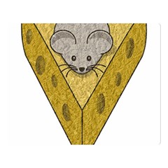 Cheese Rat Mouse Mice Food Cheesy Double Sided Flano Blanket (large)  by Simbadda