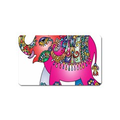 Elephant Pachyderm Animal Magnet (name Card) by Simbadda