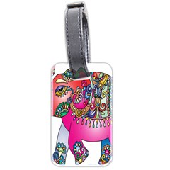 Elephant Pachyderm Animal Luggage Tags (two Sides) by Simbadda