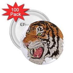 Tiger Tiger Png Lion Animal 2 25  Buttons (100 Pack)  by Simbadda