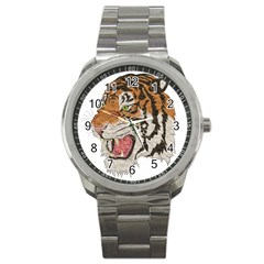 Tiger Tiger Png Lion Animal Sport Metal Watch by Simbadda