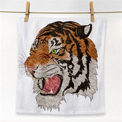 Tiger Tiger Png Lion Animal Face Towel by Simbadda