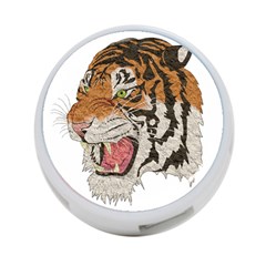 Tiger Tiger Png Lion Animal 4-port Usb Hub (two Sides)  by Simbadda