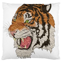 Tiger Tiger Png Lion Animal Large Cushion Case (two Sides) by Simbadda