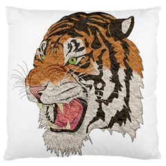 Tiger Tiger Png Lion Animal Large Flano Cushion Case (two Sides) by Simbadda