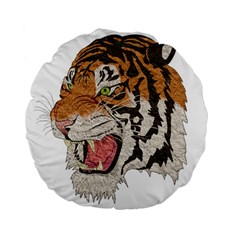 Tiger Tiger Png Lion Animal Standard 15  Premium Flano Round Cushions by Simbadda