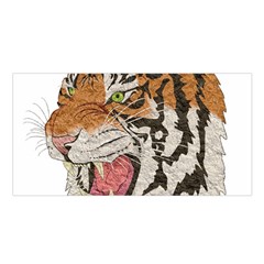 Tiger Tiger Png Lion Animal Satin Shawl by Simbadda