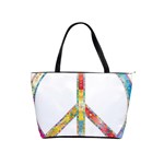 Flourish Decorative Peace Sign Shoulder Handbags Front