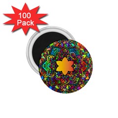 Mandala Floral Flower Abstract 1 75  Magnets (100 Pack)  by Simbadda